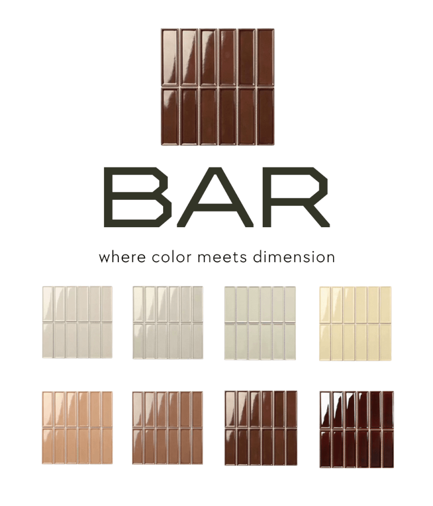 โมเสค TIMELESS TILES รุ่น BAR 29.3X28.5 ซม. สีขาวดำ ผิวเงา